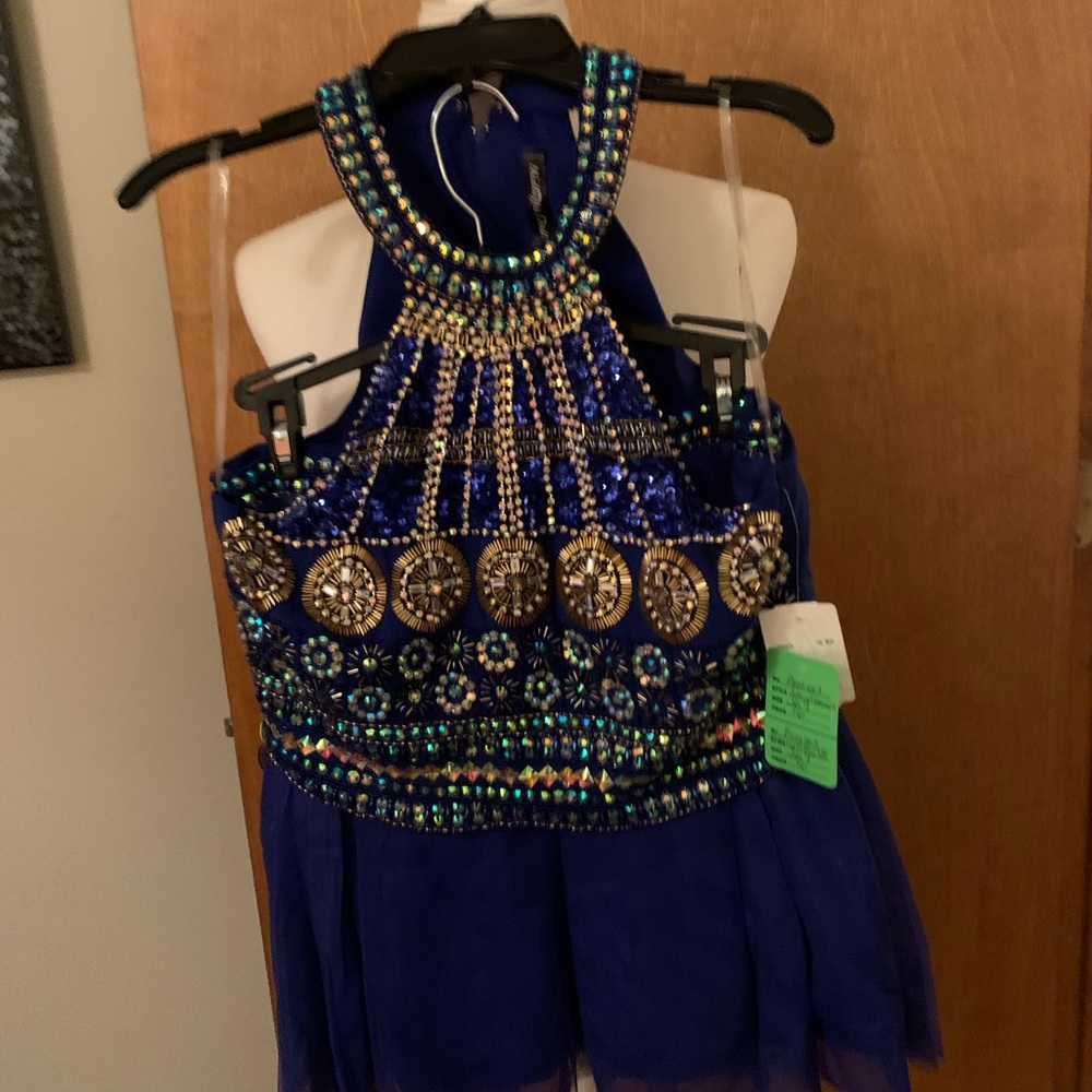 Sparkling Embellished Navy 2-Piece Special Occasion Dress